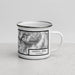 Right View Custom Capitol Peak Colorado Map Enamel Mug in Classic