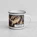 Right View Custom Capitol Peak Colorado Map Enamel Mug in Ember