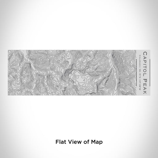 Rendered View of Capitol Peak Colorado Map Engraving on 10oz Stainless Steel Insulated Cup with Sipping Lid
