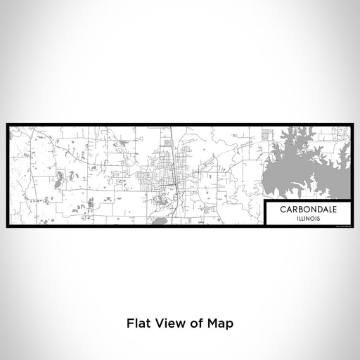 Flat View of Map Custom Carbondale Illinois Map Enamel Mug in Classic