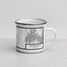 Right View Custom Carbondale Illinois Map Enamel Mug in Classic
