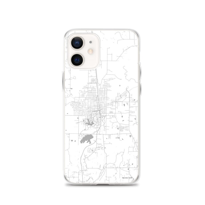 Custom Carbondale Illinois Map iPhone 12 Phone Case in Classic