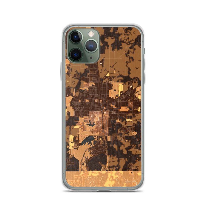 Custom Carbondale Illinois Map Phone Case in Ember