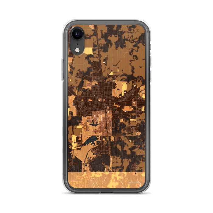 Custom Carbondale Illinois Map Phone Case in Ember