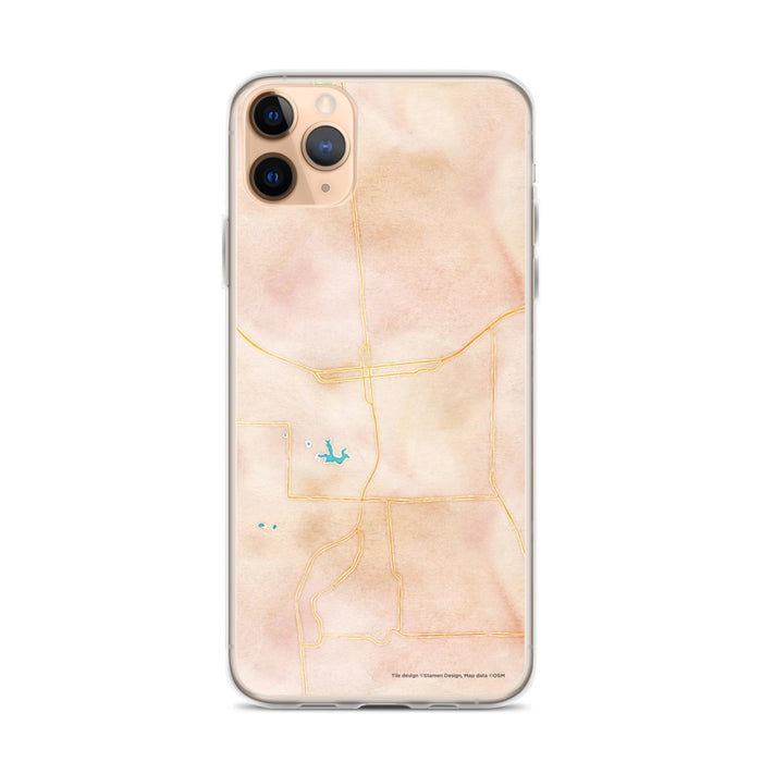 Custom Carbondale Illinois Map Phone Case in Watercolor