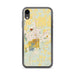 Custom Carbondale Illinois Map Phone Case in Woodblock