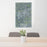 24x36 Carlisle Pennsylvania Map Print Portrait Orientation in Afternoon Style Behind 2 Chairs Table and Potted Plant