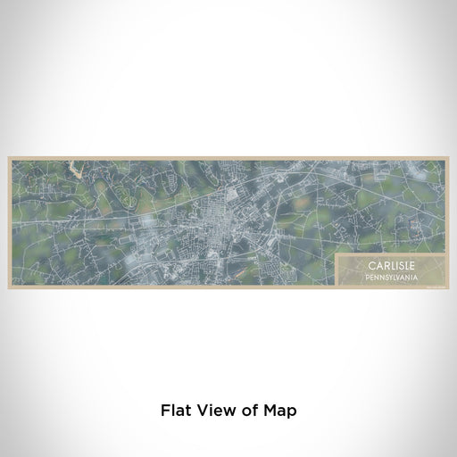 Flat View of Map Custom Carlisle Pennsylvania Map Enamel Mug in Afternoon