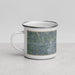 Left View Custom Carlisle Pennsylvania Map Enamel Mug in Afternoon
