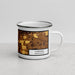 Right View Custom Carlisle Pennsylvania Map Enamel Mug in Ember