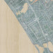 Carlsbad California Map Print in Afternoon Style Zoomed In Close Up Showing Details