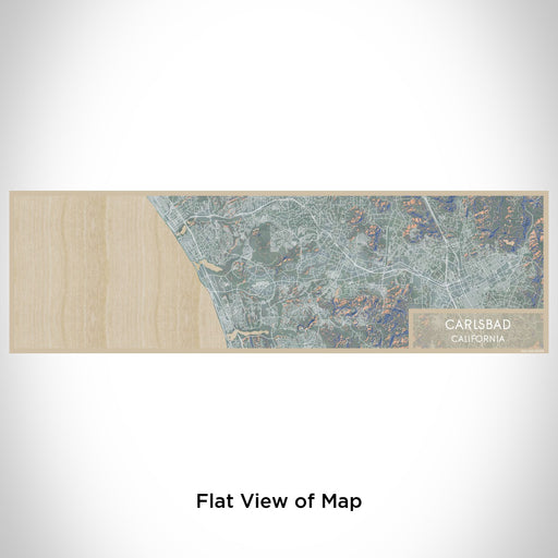 Flat View of Map Custom Carlsbad California Map Enamel Mug in Afternoon