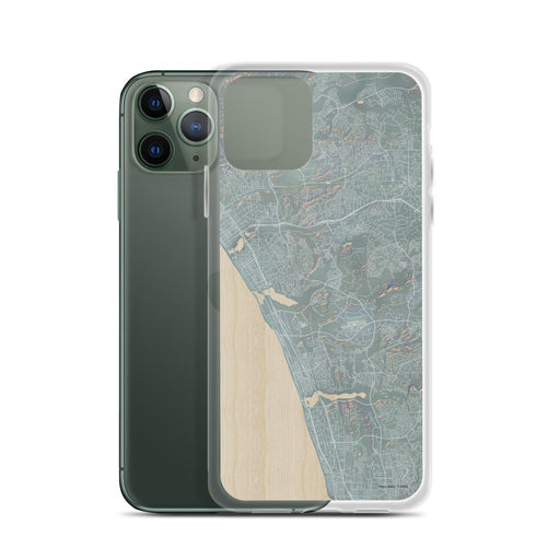 Custom Carlsbad California Map Phone Case in Afternoon