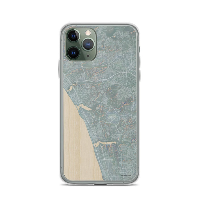 Custom iPhone 11 Pro Carlsbad California Map Phone Case in Afternoon