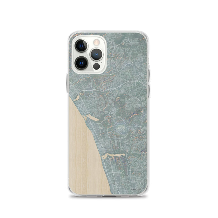 Custom iPhone 12 Pro Carlsbad California Map Phone Case in Afternoon