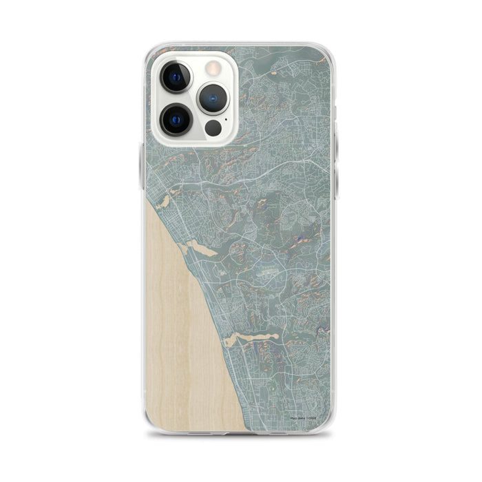 Custom iPhone 12 Pro Max Carlsbad California Map Phone Case in Afternoon