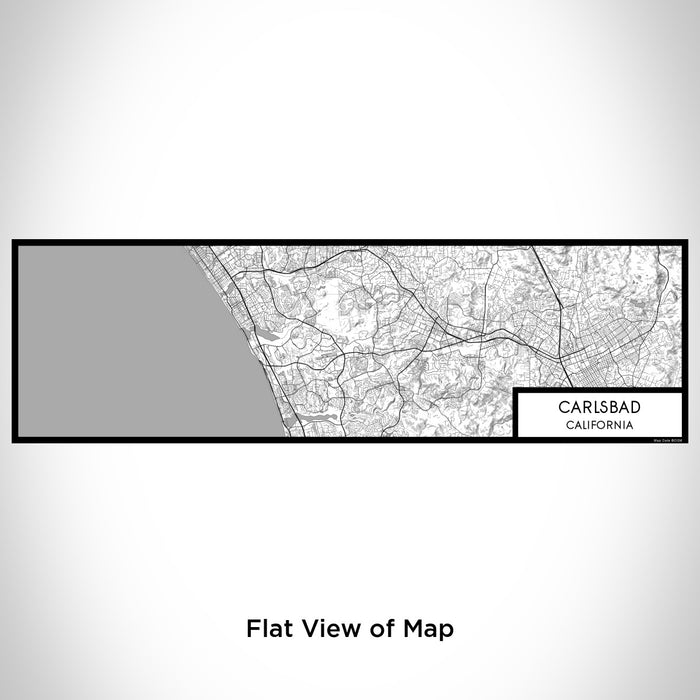 Flat View of Map Custom Carlsbad California Map Enamel Mug in Classic
