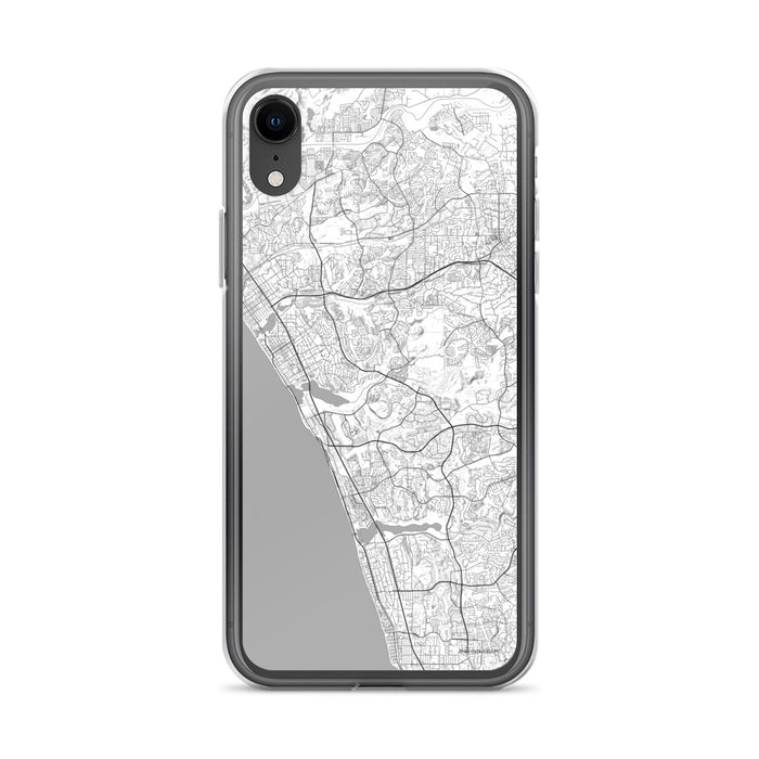 Custom iPhone XR Carlsbad California Map Phone Case in Classic