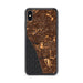 Custom iPhone XS Max Carlsbad California Map Phone Case in Ember