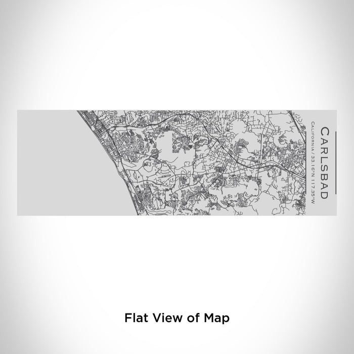 Rendered View of Carlsbad California Map Engraving on 10oz Stainless Steel Insulated Cup with Sipping Lid