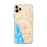 Custom iPhone 11 Pro Max Carlsbad California Map Phone Case in Watercolor