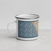 Left View Custom Carlsbad California Map Enamel Mug in Woodblock
