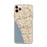 Custom iPhone 11 Pro Max Carlsbad California Map Phone Case in Woodblock