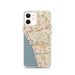 Custom iPhone 12 Carlsbad California Map Phone Case in Woodblock