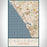 Carlsbad California Map Print Portrait Orientation in Woodblock Style With Shaded Background