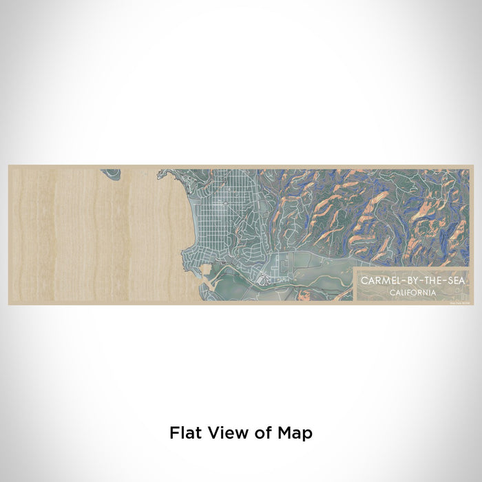 Flat View of Map Custom Carmel-by-the-Sea California Map Enamel Mug in Afternoon