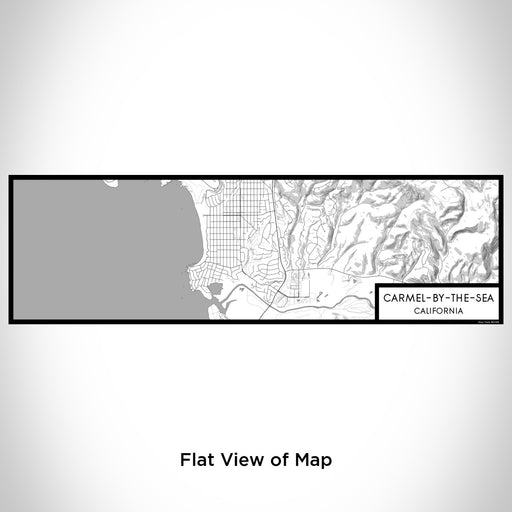 Flat View of Map Custom Carmel-by-the-Sea California Map Enamel Mug in Classic