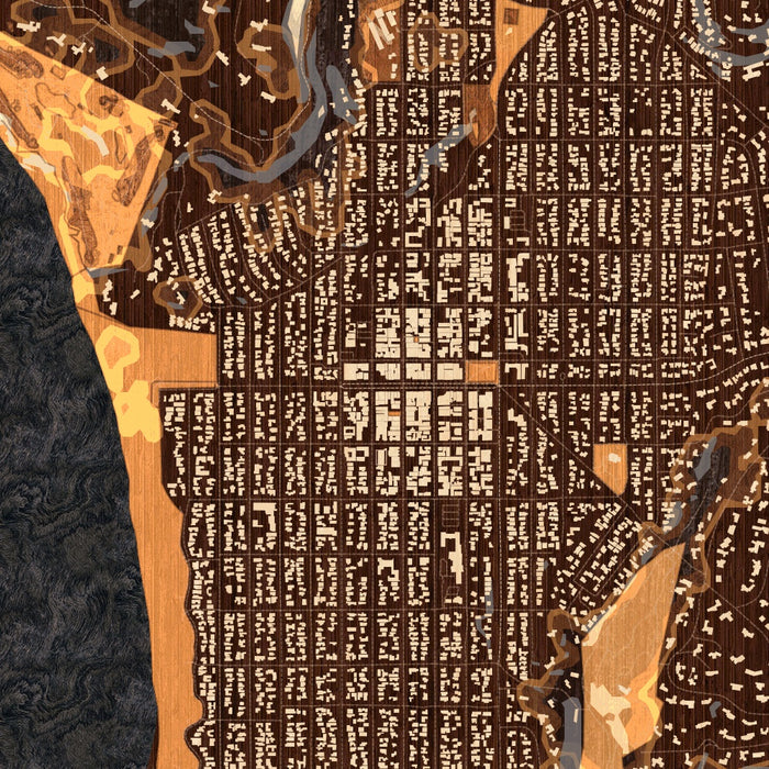 Cermel Mapi Carmel-by-the-Sea - California Map Print in Ember — JACE Maps