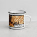 Right View Custom Carmel-by-the-Sea California Map Enamel Mug in Ember