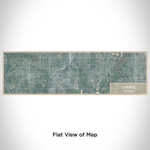 Flat View of Map Custom Carmel Indiana Map Enamel Mug in Afternoon