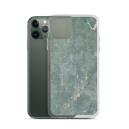 Custom Carmel Indiana Map Phone Case in Afternoon