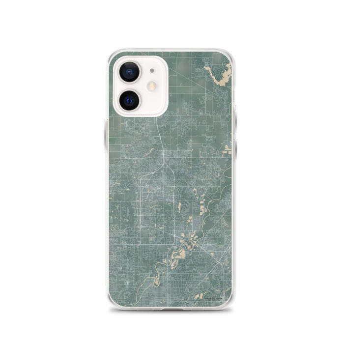 Custom iPhone 12 Carmel Indiana Map Phone Case in Afternoon