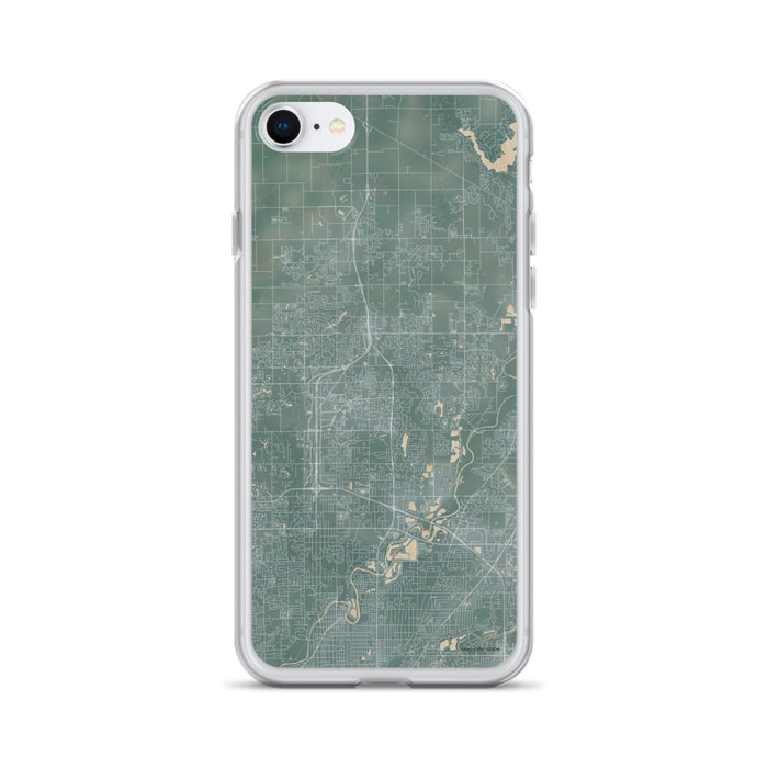 Custom iPhone SE Carmel Indiana Map Phone Case in Afternoon