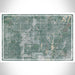 Carmel Indiana Map Print Landscape Orientation in Afternoon Style With Shaded Background
