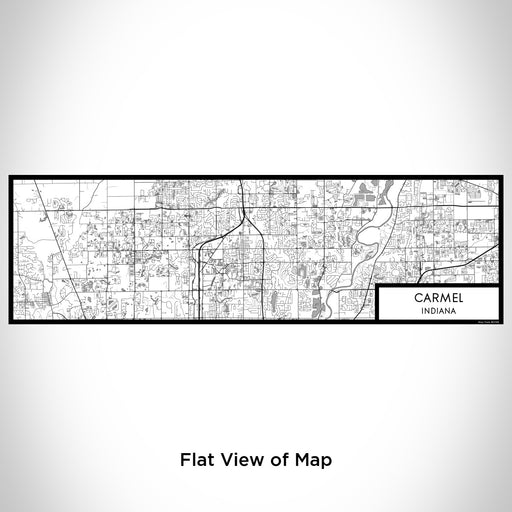Flat View of Map Custom Carmel Indiana Map Enamel Mug in Classic