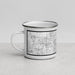 Left View Custom Carmel Indiana Map Enamel Mug in Classic