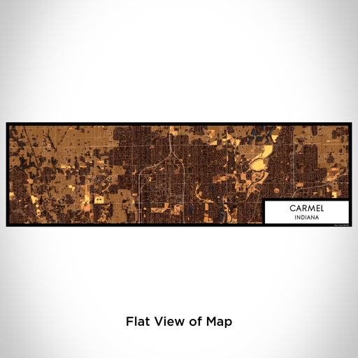 Flat View of Map Custom Carmel Indiana Map Enamel Mug in Ember