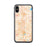 Custom iPhone X/XS Carmel Indiana Map Phone Case in Watercolor