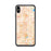 Custom iPhone XS Max Carmel Indiana Map Phone Case in Watercolor