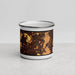 Front View Custom Carpentersville Illinois Map Enamel Mug in Ember