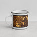 Left View Custom Carpentersville Illinois Map Enamel Mug in Ember