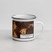 Right View Custom Carpentersville Illinois Map Enamel Mug in Ember