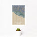 12x18 Carpinteria California Map Print Portrait Orientation in Afternoon Style With Small Cactus Plant in White Planter