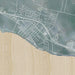 Carpinteria California Map Print in Afternoon Style Zoomed In Close Up Showing Details