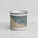 Front View Custom Carpinteria California Map Enamel Mug in Afternoon