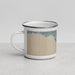 Left View Custom Carpinteria California Map Enamel Mug in Afternoon